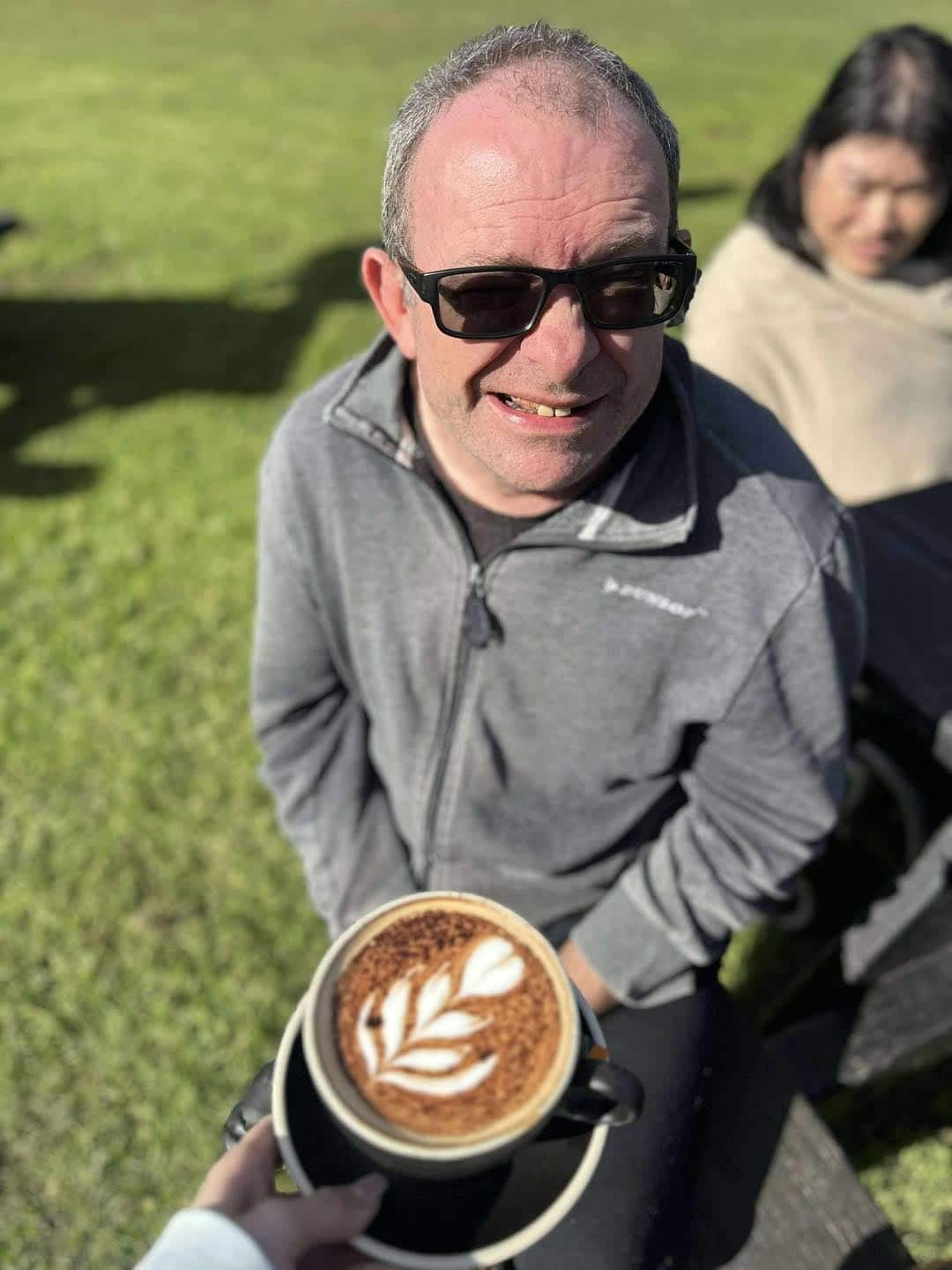 Giving A Coffee With Art
