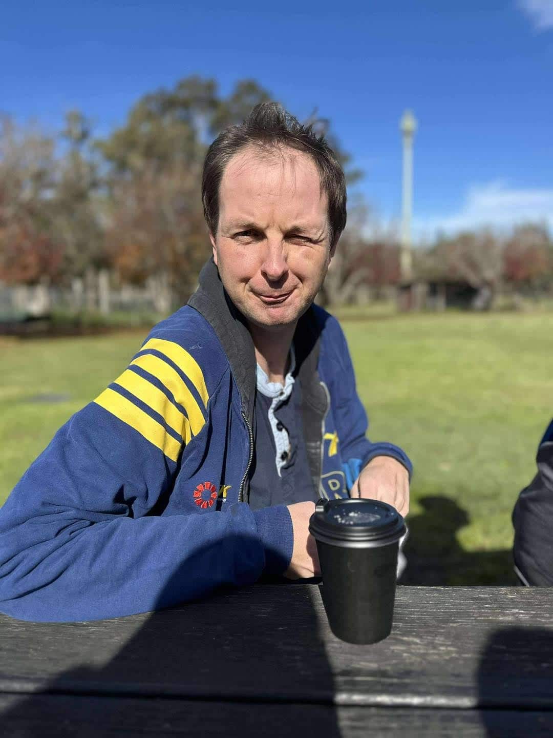 Man With Disability Looking At The Camera