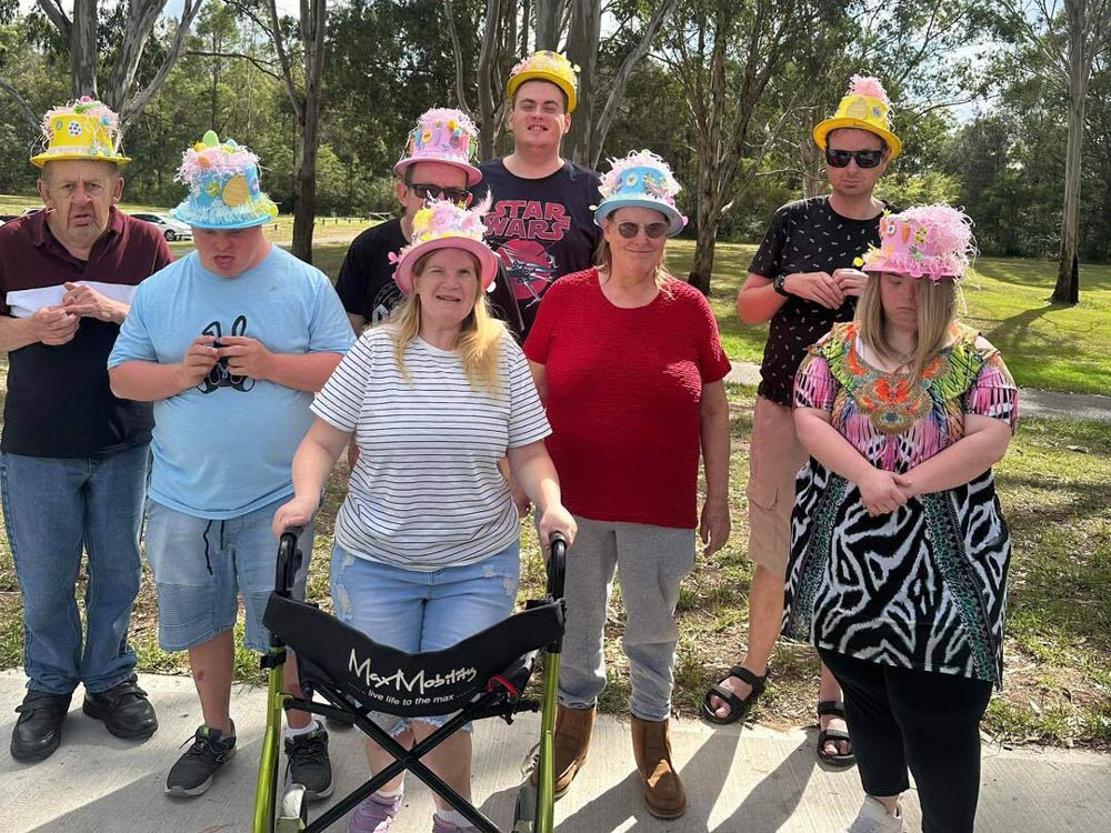 Group of People with Colorful Hats