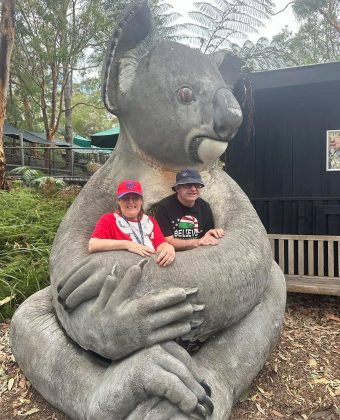 Two People in a Koala Statue — Gleam Support Services Pty Ltd in Weston, NSW