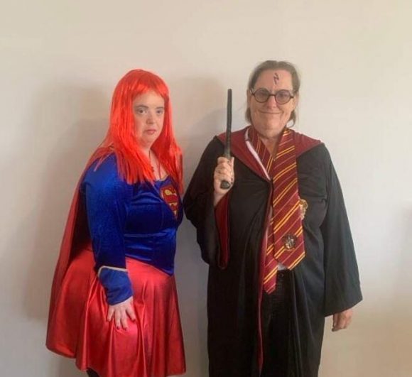 Two People Dressed in Costume — Gleam Support Services Pty Ltd in Weston, NSW