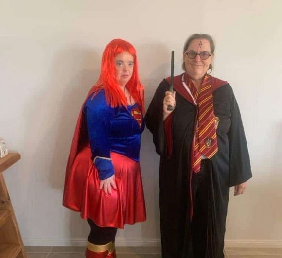Two People Dressed in Costume — Gleam Support Services Pty Ltd in Weston, NSW