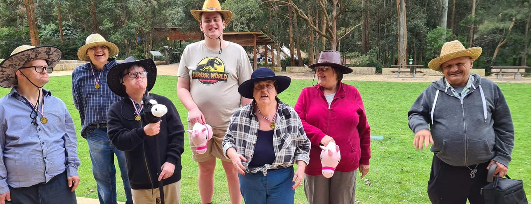 Group Of People In The Park — Disability Services in Weston, NSW